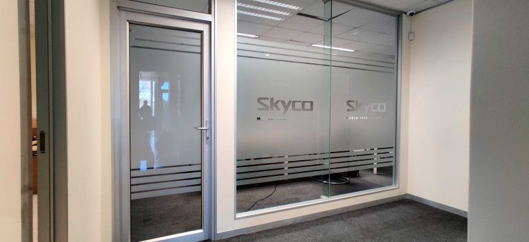 Commercial frosted vinyl